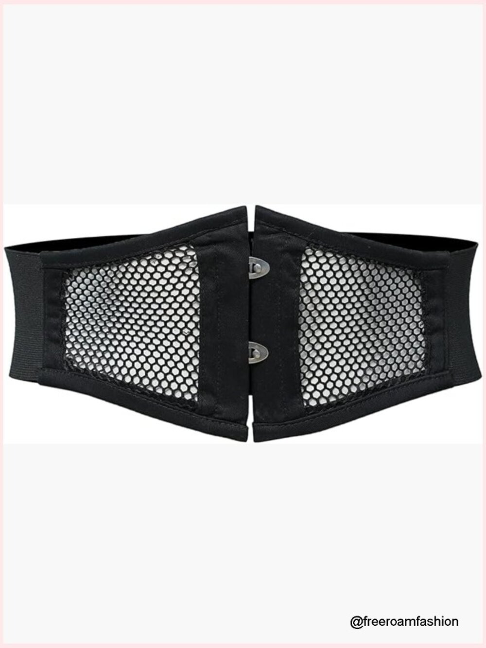 Mesh Tied Waspie Corset Belt Waist Cincher Wide Band Stretch Belt